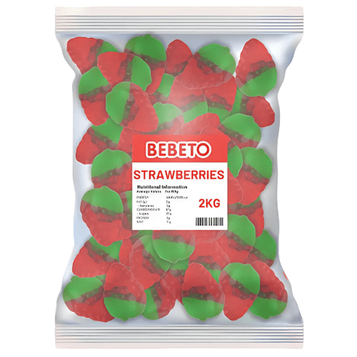 Bebeto Jelly Strawberries 2kg - Jessica's Sweets