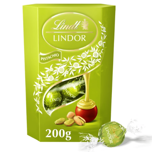 Lindt Lindor Pistachio Milk Chocolate Truffles Box 200g