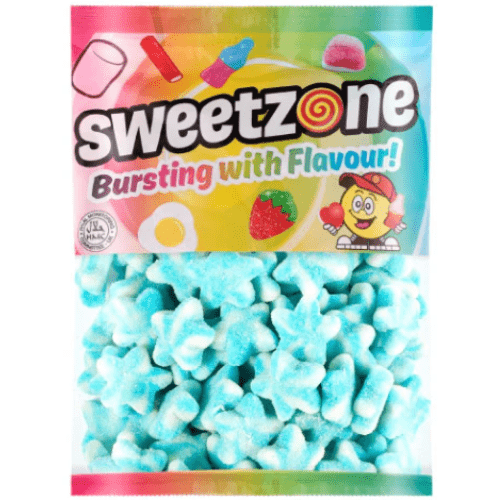 Sweetzone Fizzy Blue Stars 1Kg