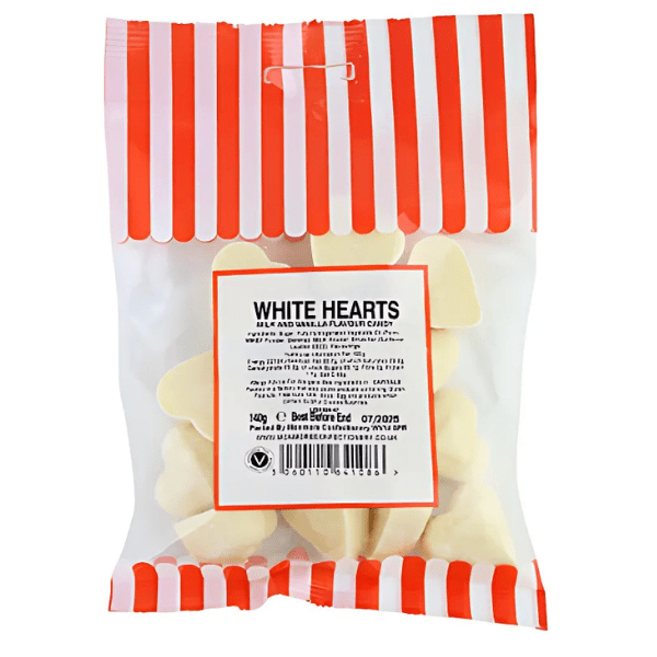White Chocolate Hearts 140g