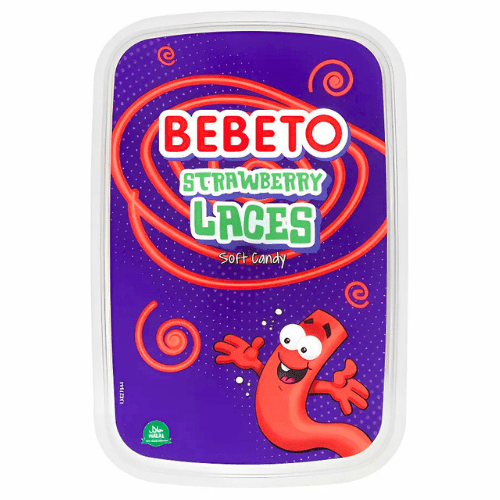 Bebeto Strawberry Laces Tub 500g