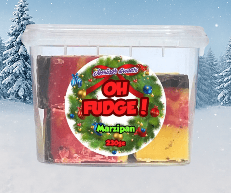 Oh Fudge! Christmas Marzipan Flavour Fudge 230g