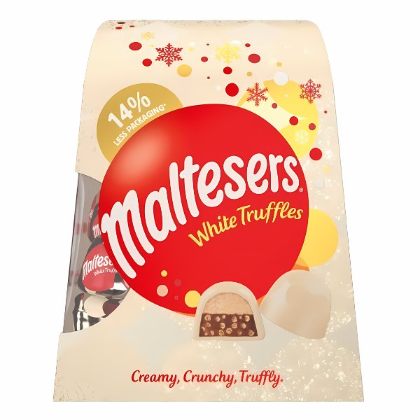 Maltesers Truffles White Chocolate Gift Box of Chocolate 200g - Jessica's Sweets