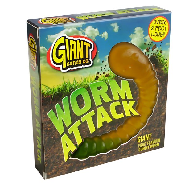 Rose Giant Jelly Worm 800g - Jessica's Sweets
