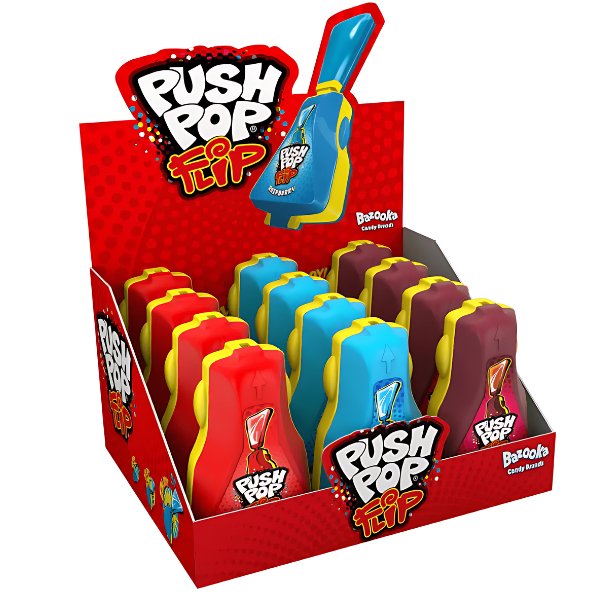 Bazooka Push Pop Flip 25g - Jessica's Sweets