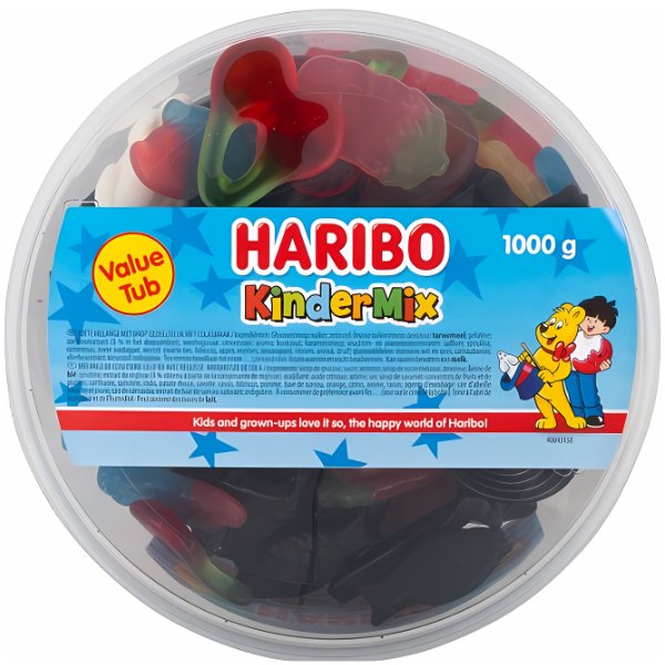 Haribo Kinder Mix Tub 1kg - Jessica's Sweets