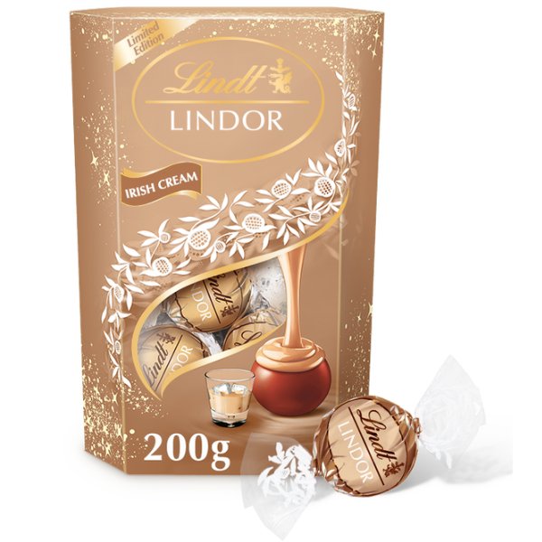 Lindt Lindor Limited Edition Irish Cream Box 200g - Jessica's Sweets