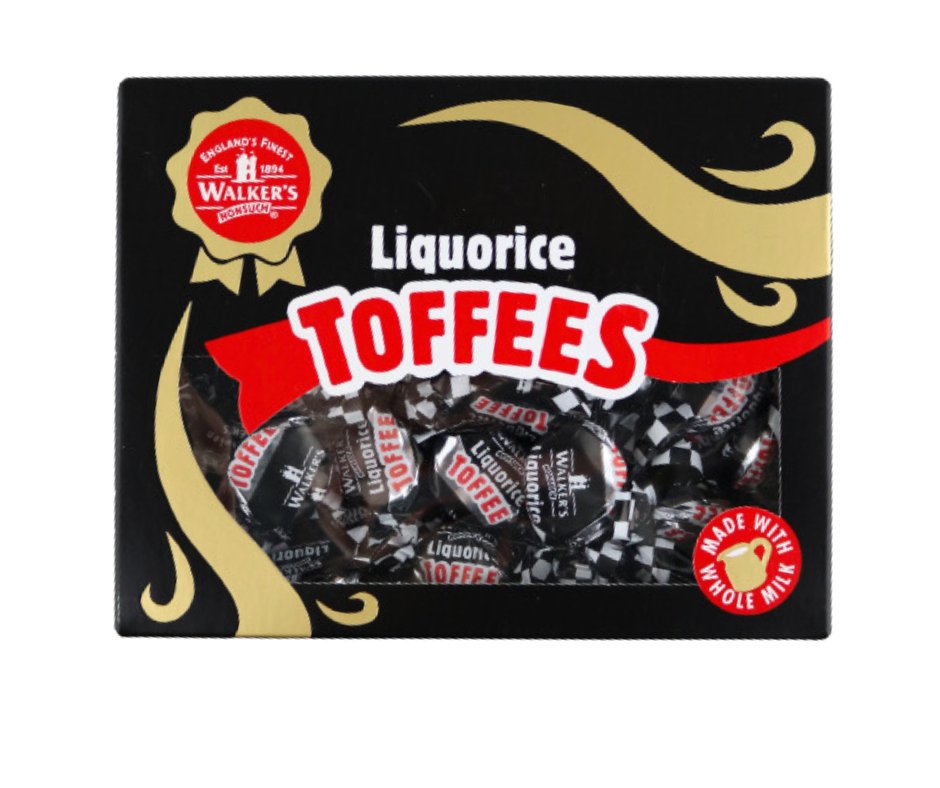 Walkers Liquorice Toffee Giftbox 350g - Jessica's Sweets