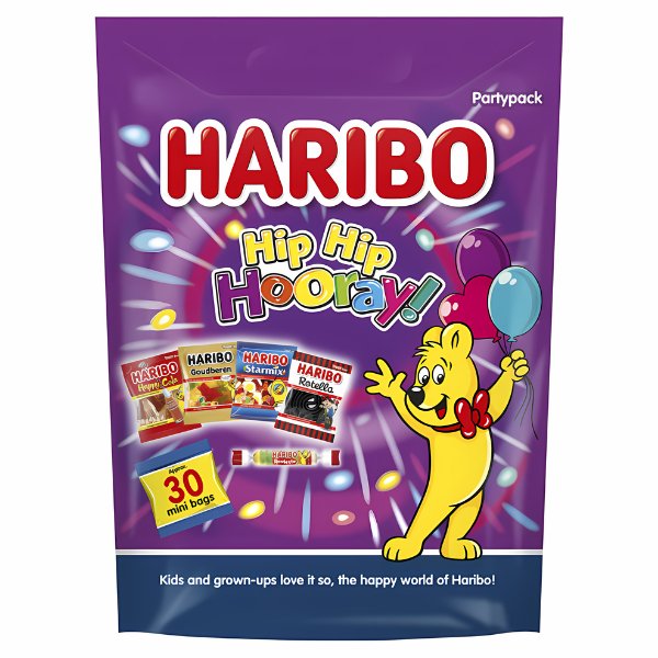 Haribo Hip Hip Hooray Pouch 484g - Jessica's Sweets