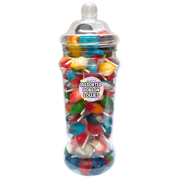 Dobsons Assorted Lollies Giant Jar - Jessica's Sweets