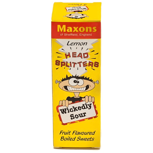 Maxons Head Splitters Wickedly Sour Fruit Flavoured Boiled Sweets 4 pcs