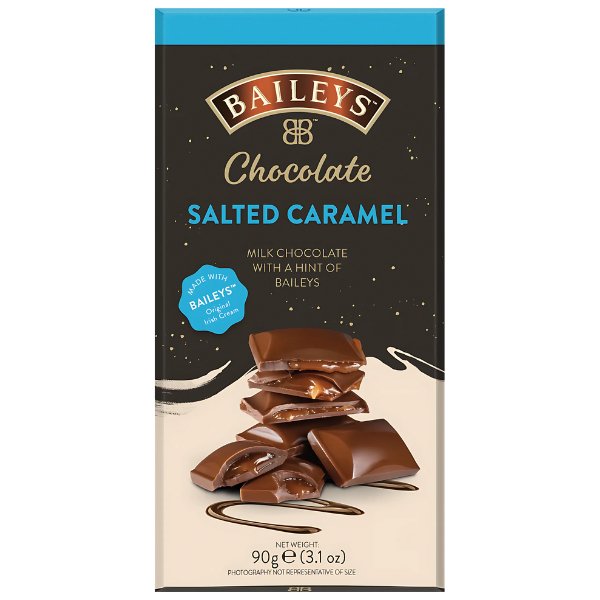 Baileys Milk Chocolate Salted Caramel Bar 90g - Jessica's Sweets