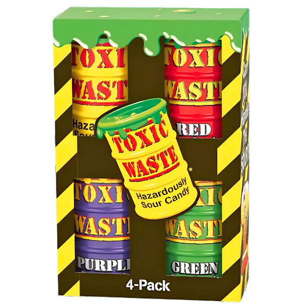 Toxic Waste Assorted 4 Pack - Jessica's Sweets