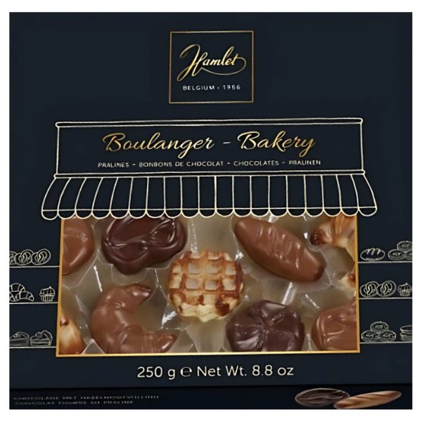 Hamlet Bakery Chocolate with Hazelnut Filling Box 250g - Jessica's Sweets