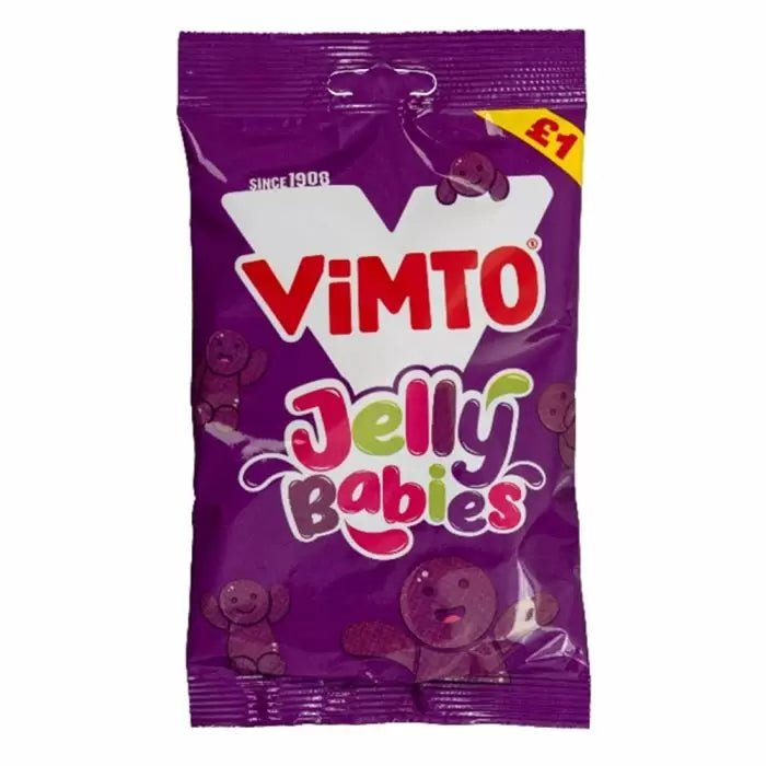 Vimto Jelly Babies 140g - Jessica's Sweets