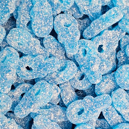 Vegan Fizzy Blue Dummies - Jessica's Sweets