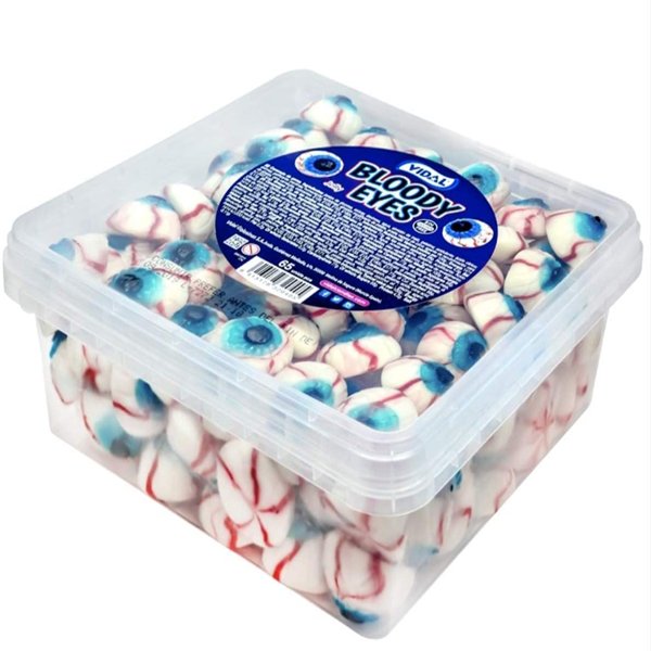 Vidal Bloody Eyes Tub 65pcs - Jessica's Sweets