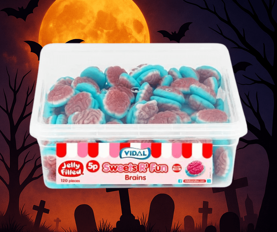 Vidal Jelly Filled Brains Tub 120 Pieces