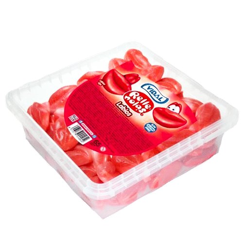 Vidal Jelly Filled Lips Sweets Tub 75 Pieces - Jessica's Sweets