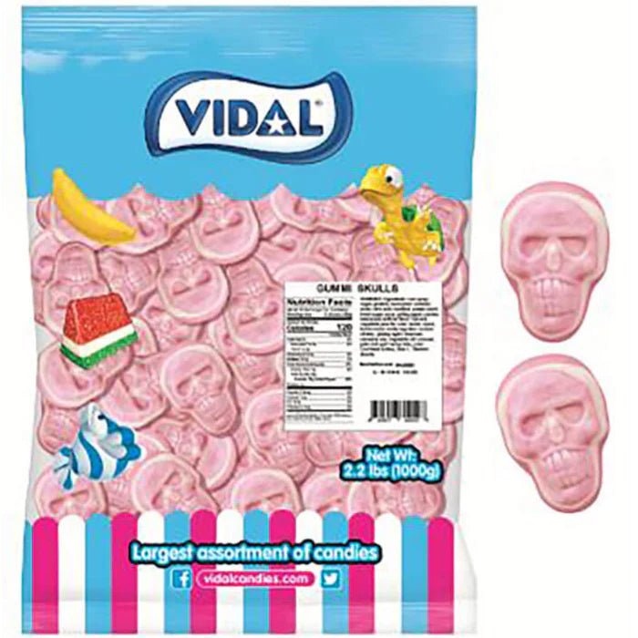 Vidal Jelly Filled Skulls 1kg - Jessica's Sweets