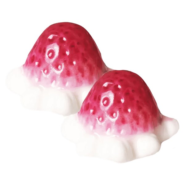 Vidal Jelly Strawberries & Cream Tub 75 Pieces - Jessica's Sweets