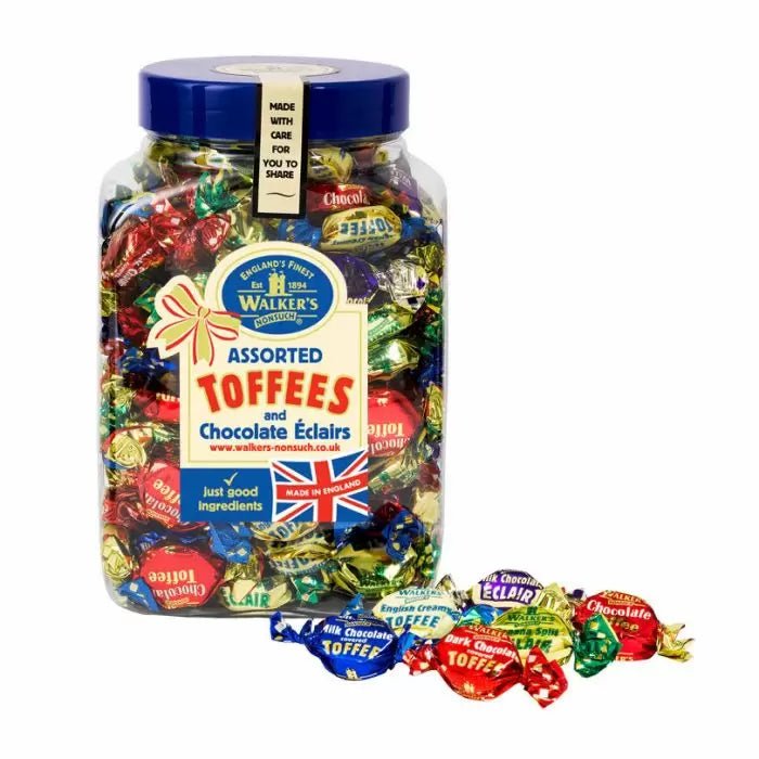 Walkers Assorted Toffee Jar 1.25kg - Jessica's Sweets