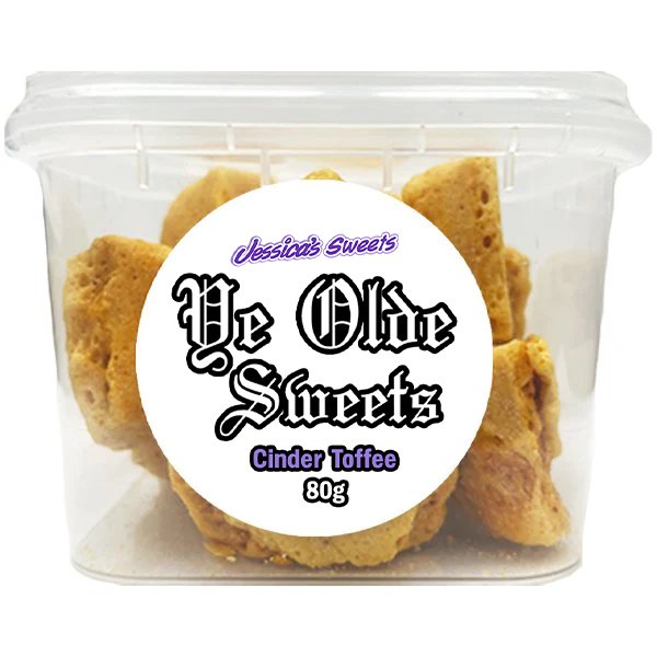 Jessica's Sweets Ye Olde Sweets Cinder Toffee 80g - Jessica's Sweets