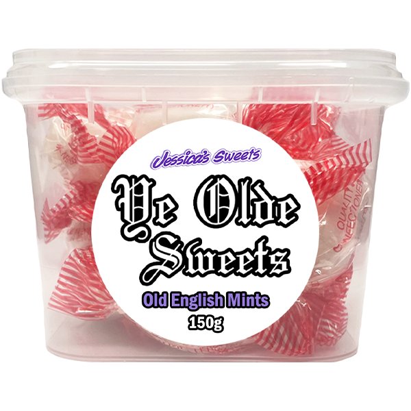 Jessica's Sweets Ye Olde Sweets Old English Mints 150g - Jessica's Sweets