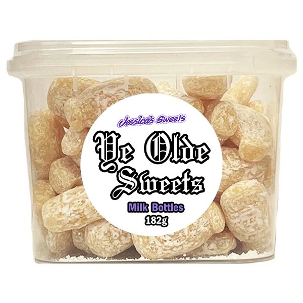 Jessica s Sweets Ye Olde Sweets Milk Bottles 182g jessica-s-sweets-ye-olde-sweets-milk-bottles-182g