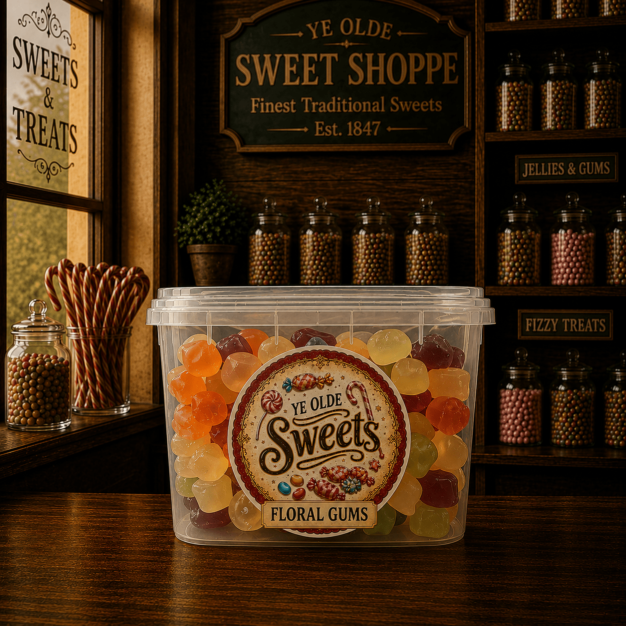 Jessica's Sweets Ye Olde Sweets Floral Gums 180g
