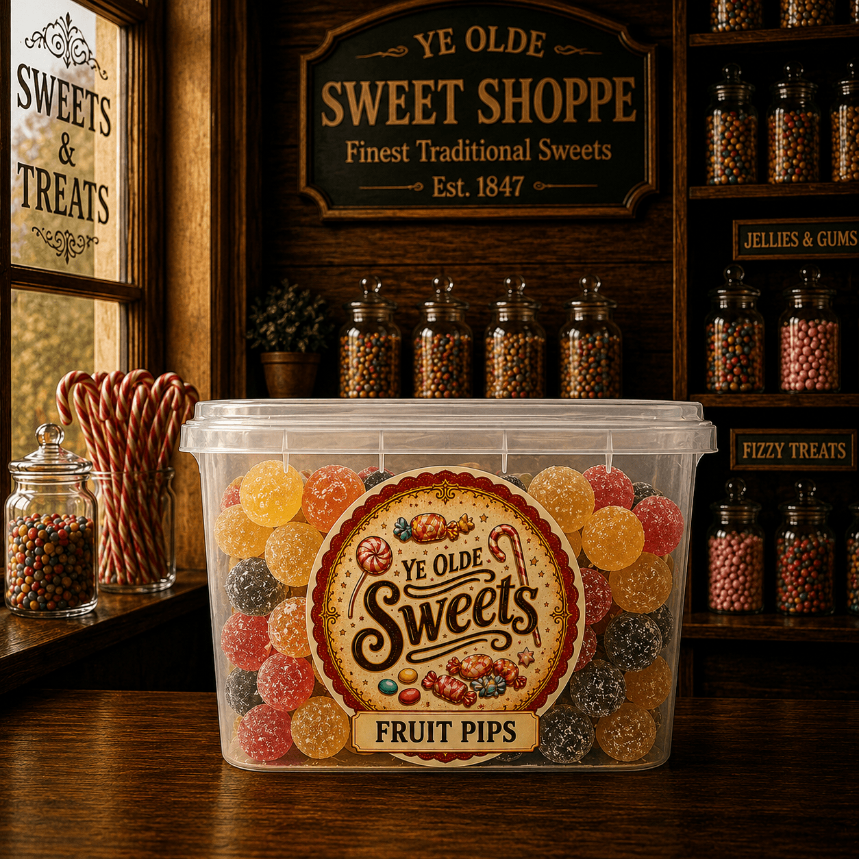 Jessica's Sweets Ye Olde Sweets Fruit Pips 190g