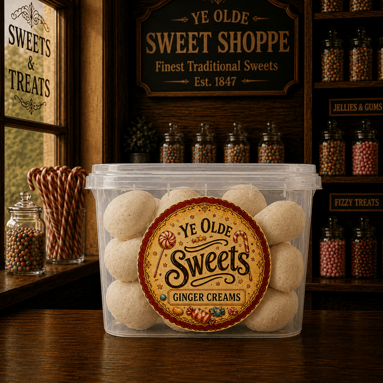 Jessica's Sweets Ye Olde Sweets Ginger Creams 154g
