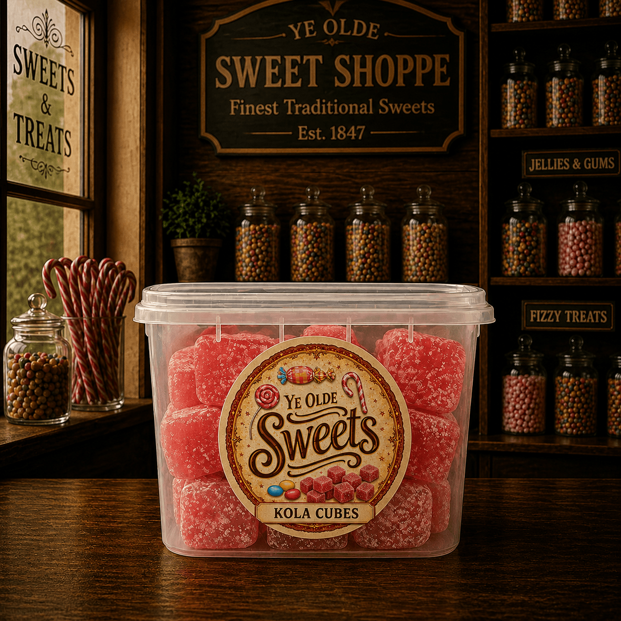 Jessica's Sweets Ye Olde Sweets Kola Cubes 180g