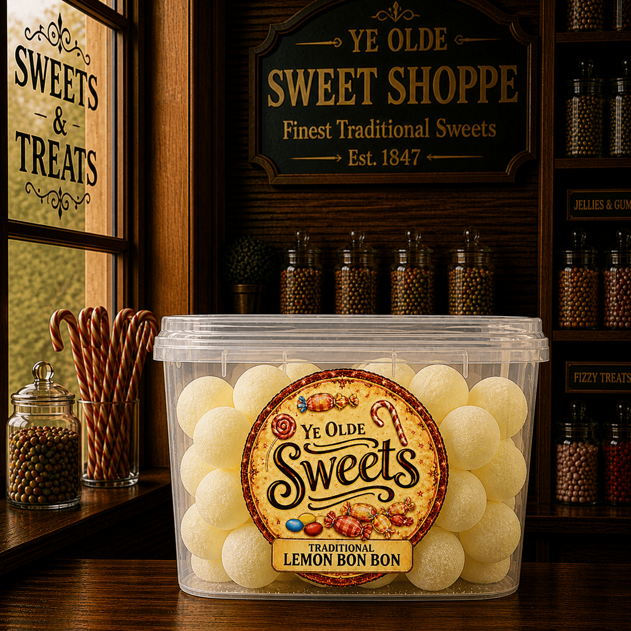 Jessica's Sweets Ye Olde Sweets Traditional Lemon Bon Bons 180g