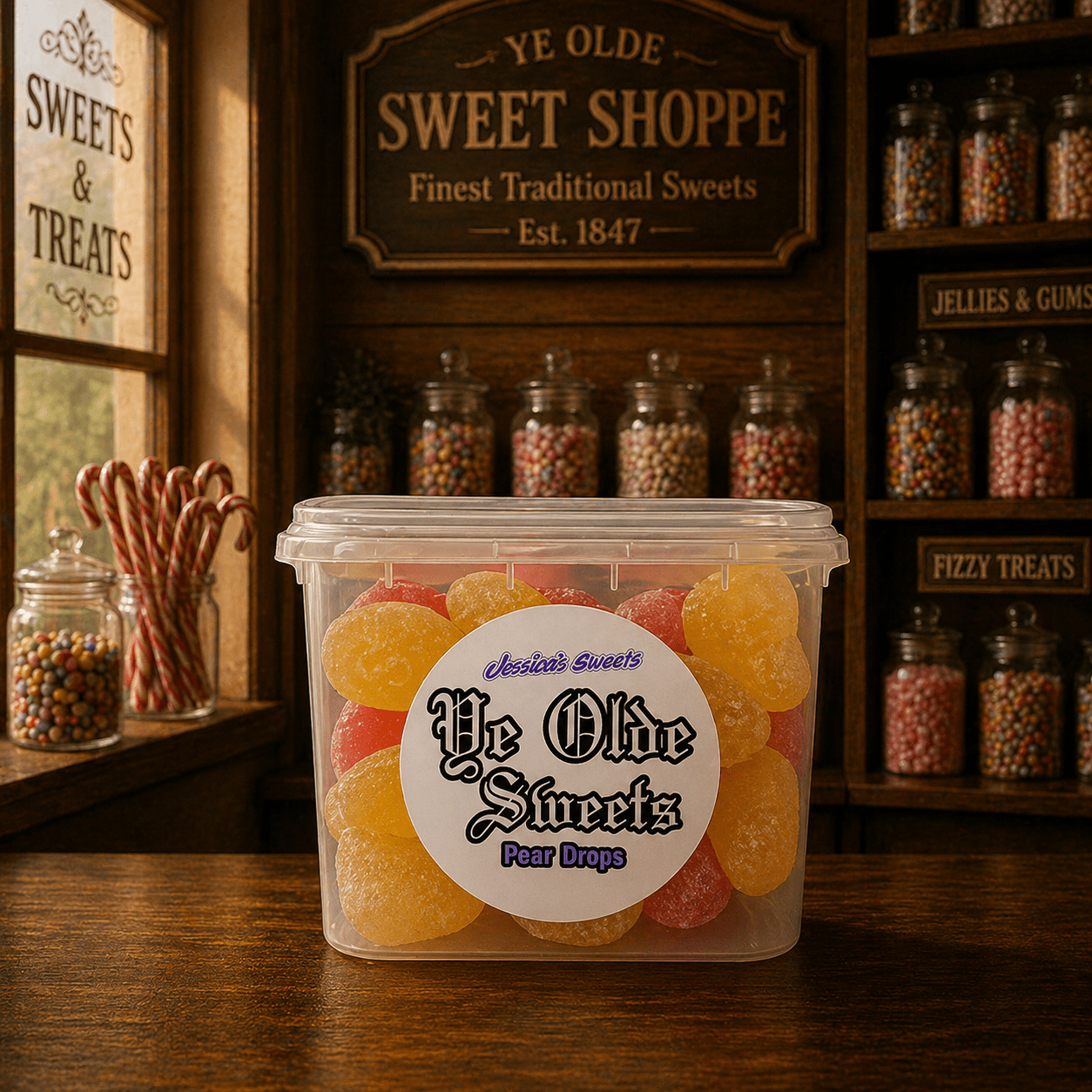 Jessica's Sweets Ye Olde Sweets Pear Drops 180g