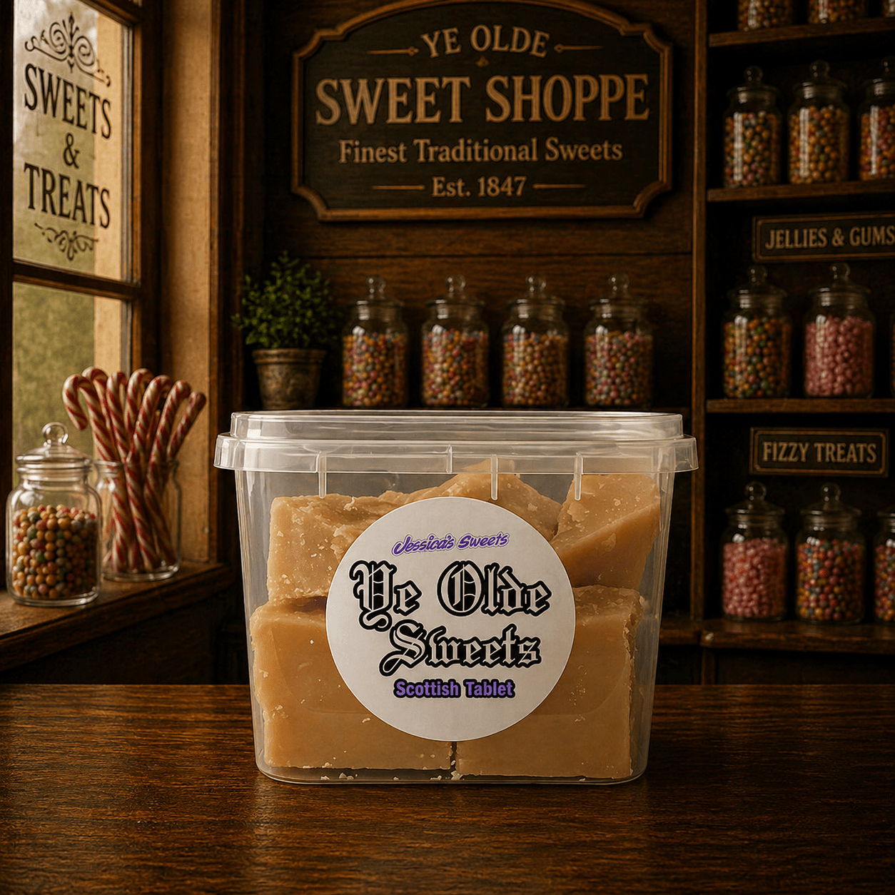 Jessica's Sweets Ye Olde Sweets Scottish Tablet 176g