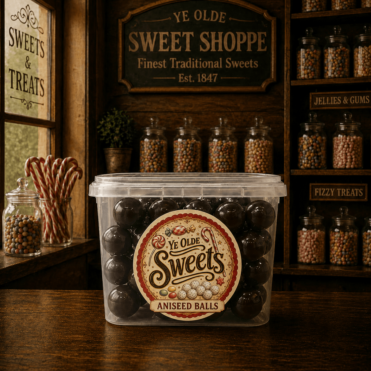 Jessica's Sweets Ye Olde Sweets Aniseed Balls 200g