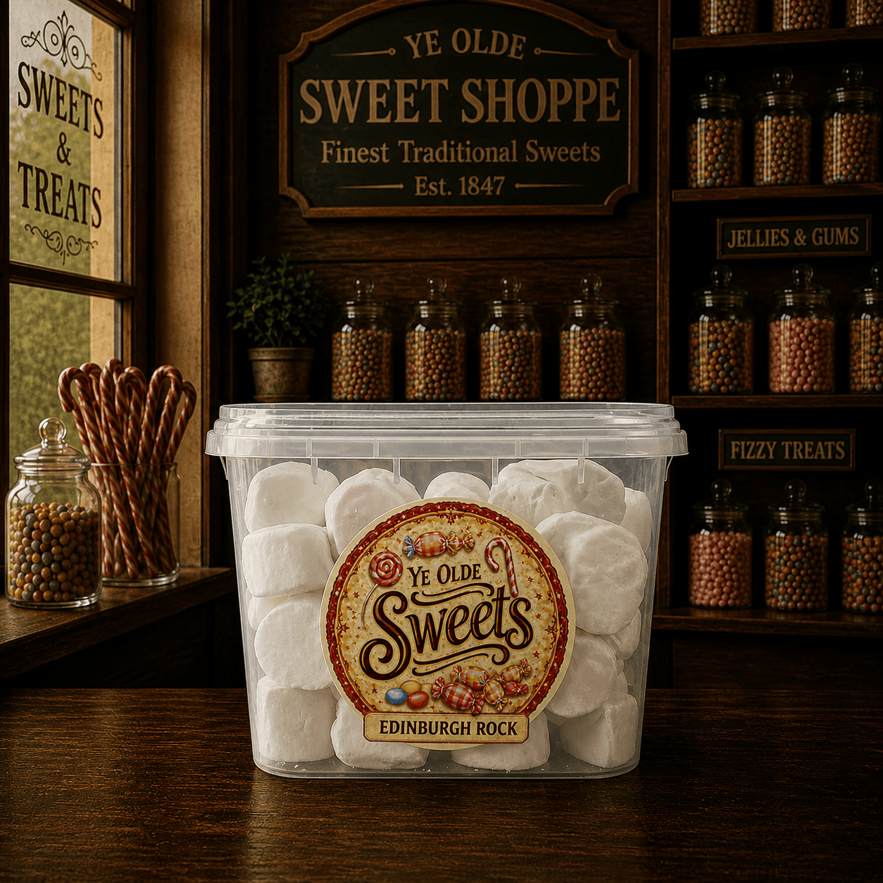 Jessica's Sweets Ye Olde Sweets Edinburgh Rock 170g
