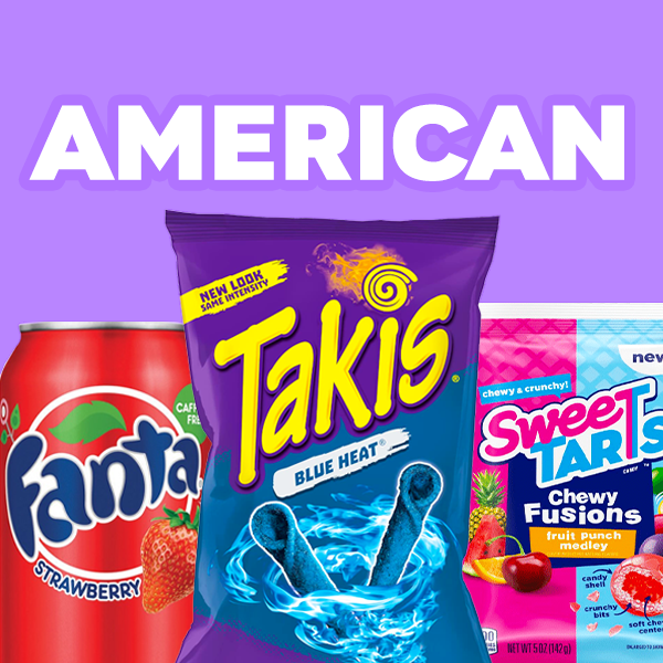 American sweets,snacks and drinks