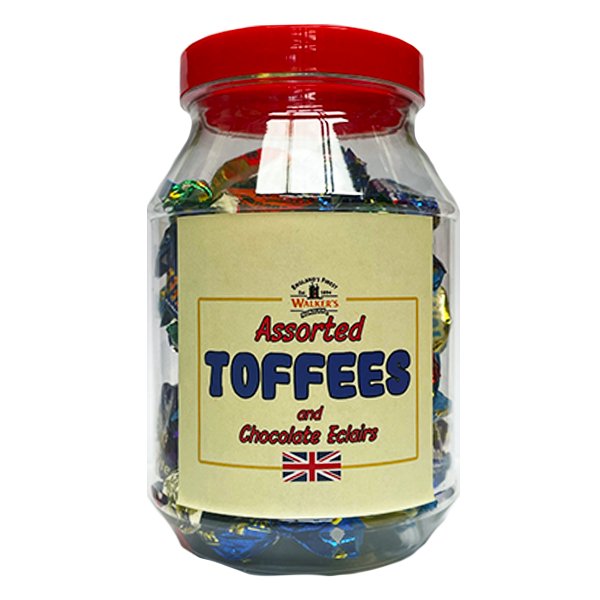 Walker's Assorted Toffees Jar 365g - Jessica's Sweets