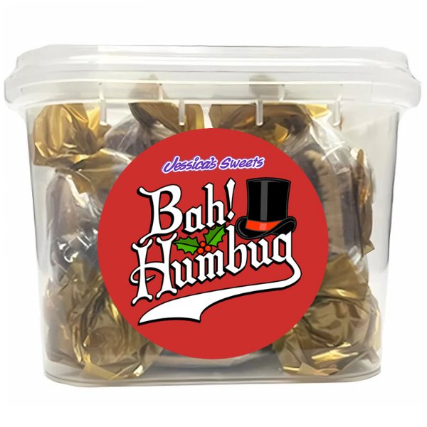 Bah Humbug Mint Humbugs Tub 160g - Jessica's Sweets