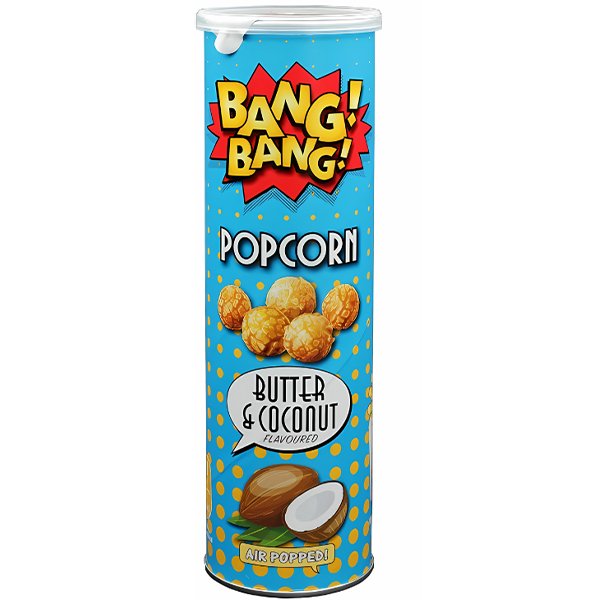 Bang! Bang! Popcorn Butter & Coconut 85g - Jessica's Sweets