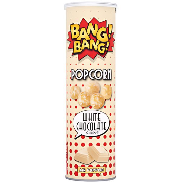 Bang! Bang! Popcorn White Chocolate 85g - Jessica's Sweets