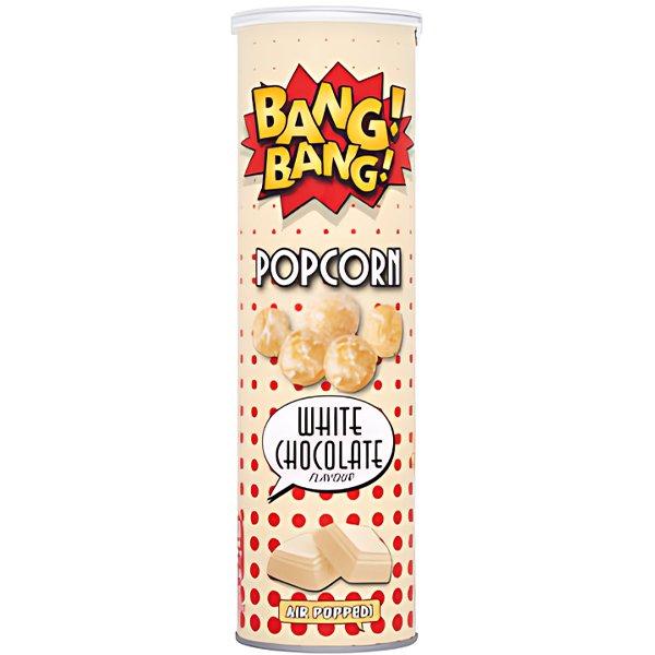 Bang! Bang! Popcorn White Chocolate 85g - Jessica's Sweets