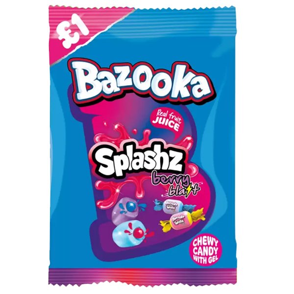 Bazooka  Splashz berry blast bag