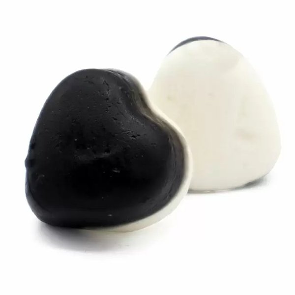 Ravazzi Black Gummy Hearts 1kg - Jessica's Sweets