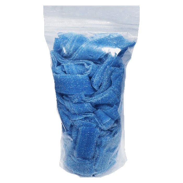 Vidal Fizzy Blue Belts x 100 in Pouch - Jessica's Sweets