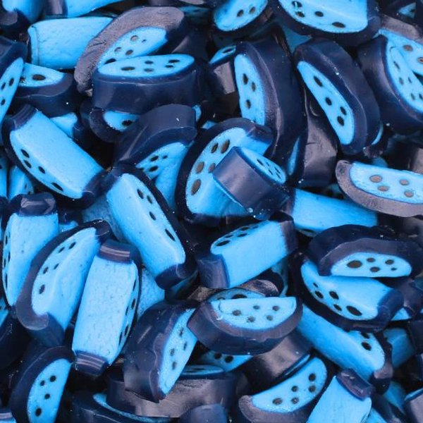 Blue Raspberry Liquorice Slices - Jessica's Sweets