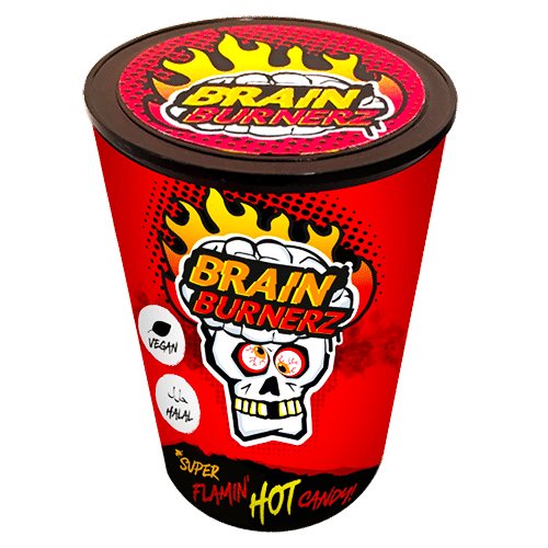 Brain Burnerz Super Flamin Hot Candy 48g - Jessica's Sweets