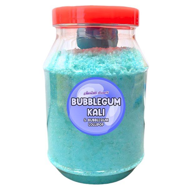 Bubblegum Kali & Bubblegum Flavour Jar 500g - Jessica's Sweets